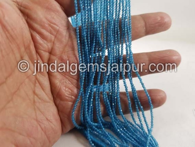 Neon Blue Apatite Micro Cut Beads Beads
