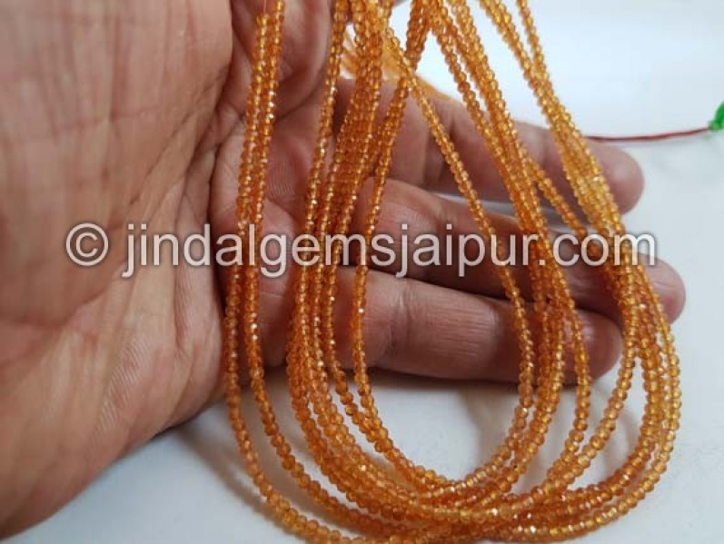 Mandarin Garnet Micro Cut Beads