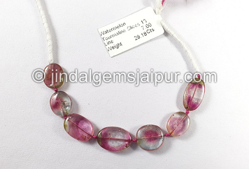 Watermelon Tourmaline Smooth Slices