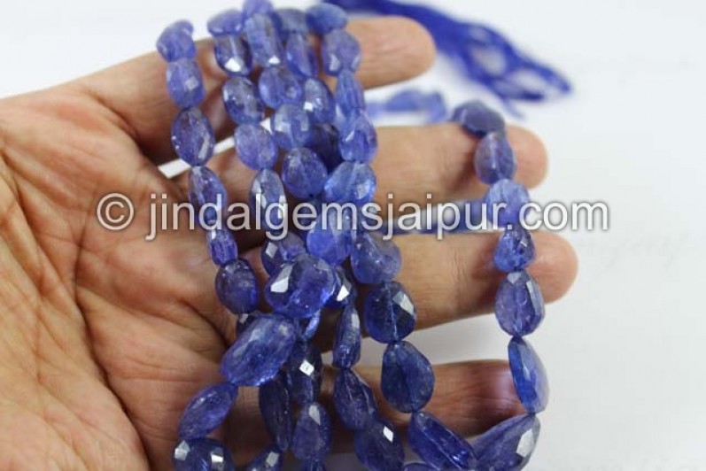 Tanzanite Faceted Nuggets Beads