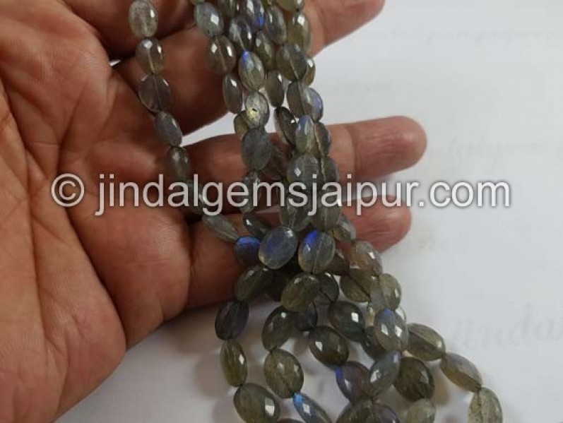 Labradorite Faceted Oval Beads
