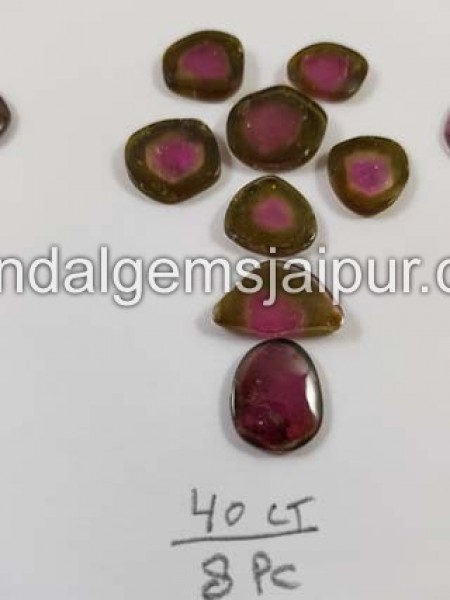 Watermelon Tourmaline Smooth Slices