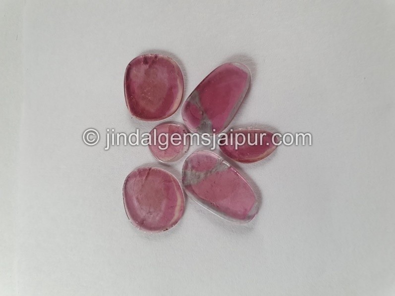 Watermelon Tourmaline Smooth Slices -- DETUR95