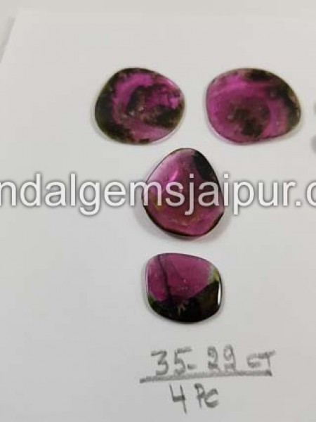Watermelon Tourmaline Smooth Slices