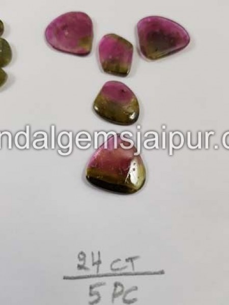 Watermelon Tourmaline Smooth Slices