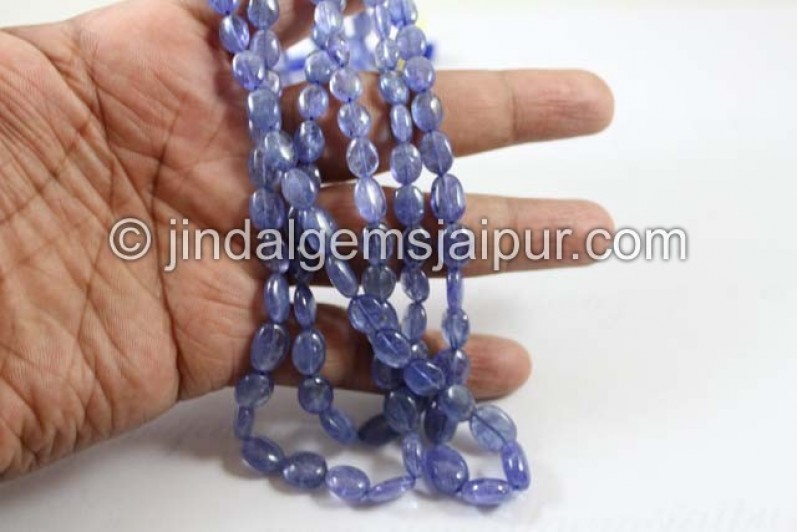 Tanzanite Smooth Oval Beads
