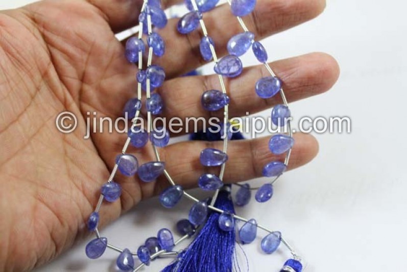 Tanzanite Smooth Pear Beads
