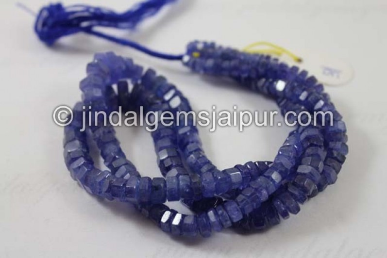 Tanzanite Step Cut Roundelle Beads