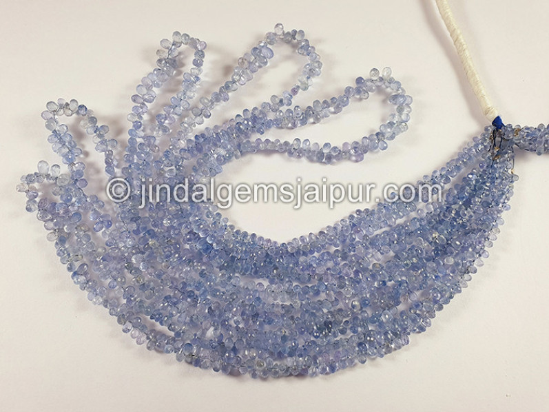 Blue Sapphire Faceted Drops Shape Beads