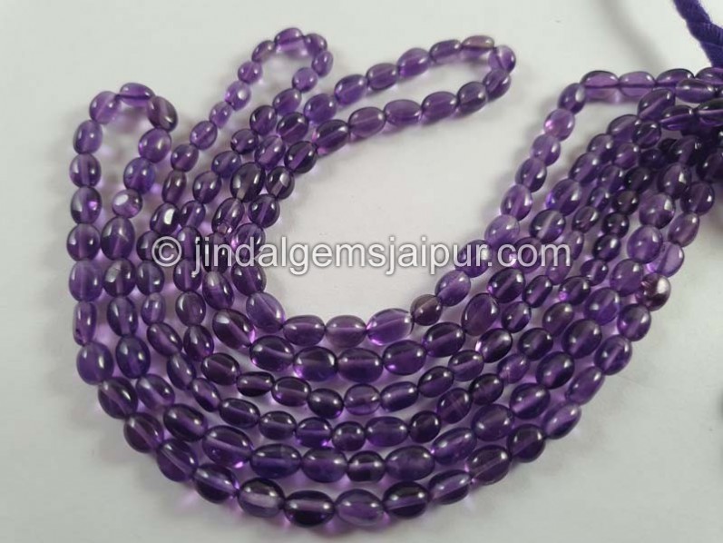 Amethyst Smooth Oval Beads