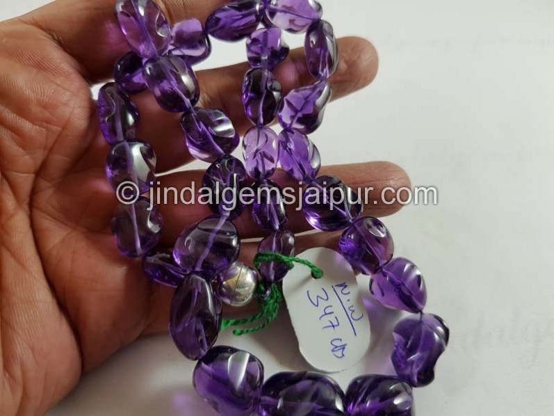 Amethyst Smooth Irregular Nugget Beads