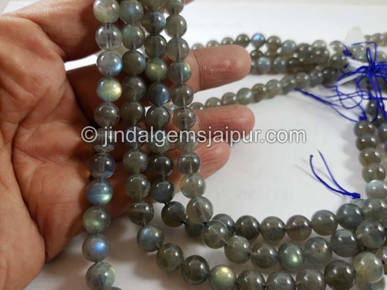 Labradorite Smooth Round Beads