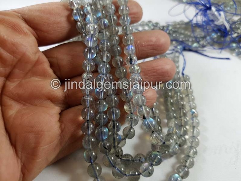 Labradorite Smooth Round Beads