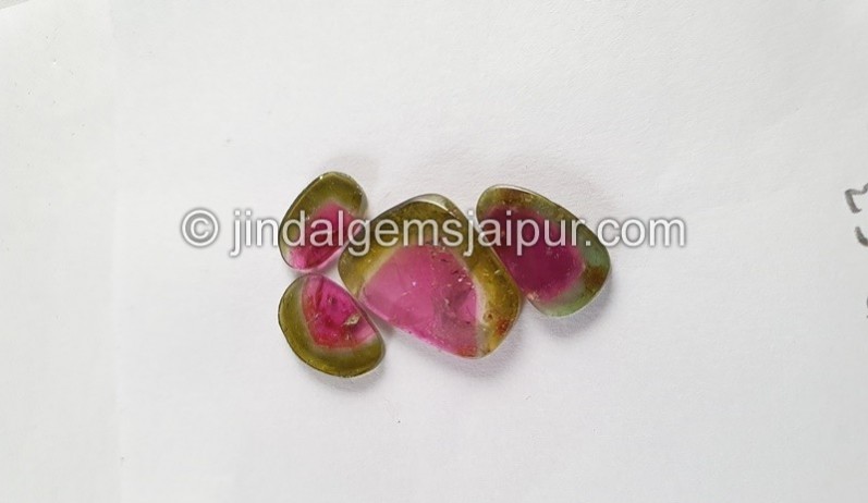 Watermelon Tourmaline Smooth Slices
