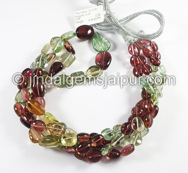 Tourmaline Smooth Nuggets Shape SUP Beads