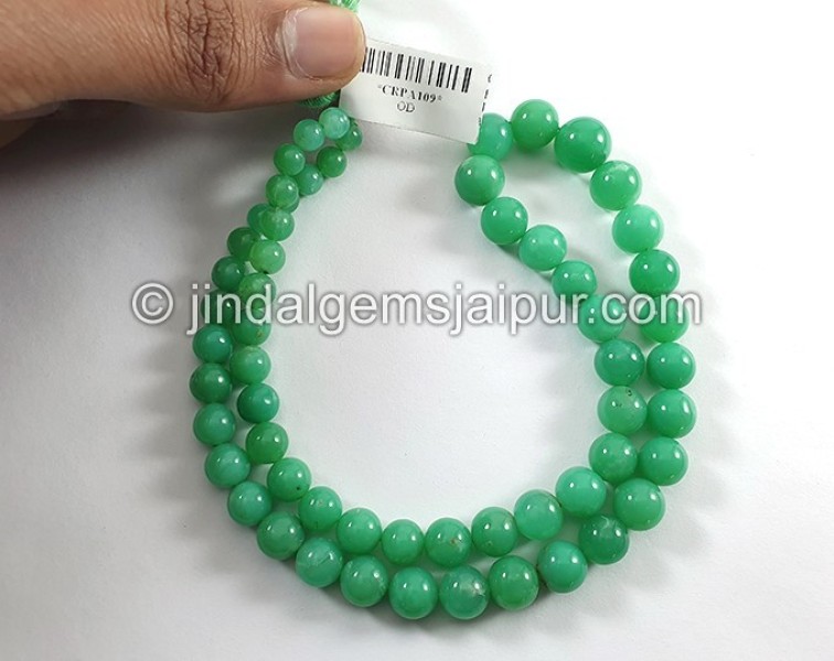 Chrysoprase Smooth Round Balls Shape Beads