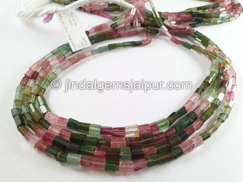 Tourmaline Step Cut Pipe Beads