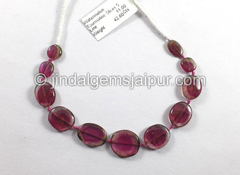 Watermelon Tourmaline Smooth Slices