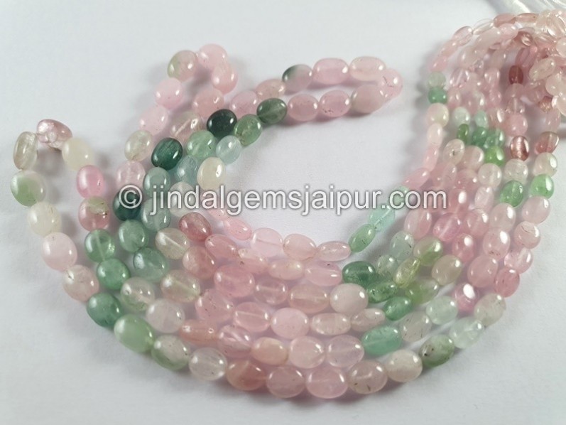 Afghan Tourmaline Smooth Oval Shape Beads