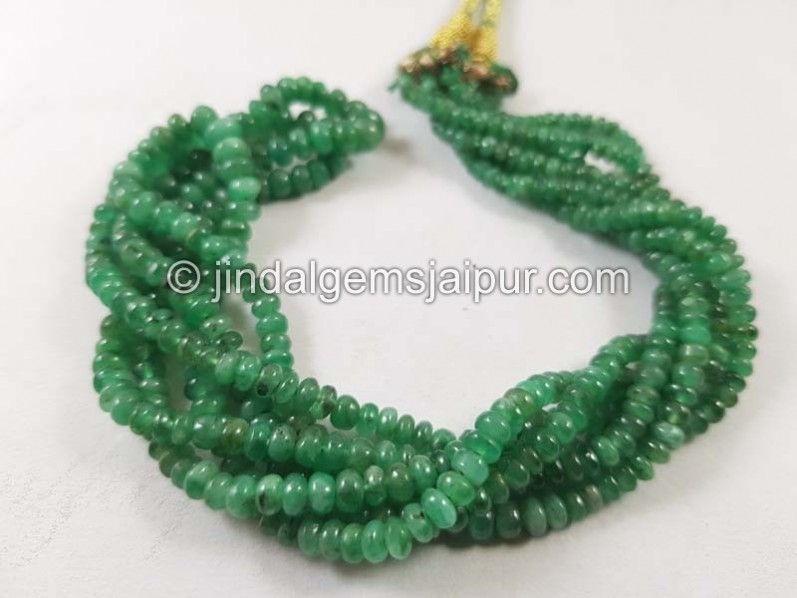 Emerald Smooth Roundelle Beads