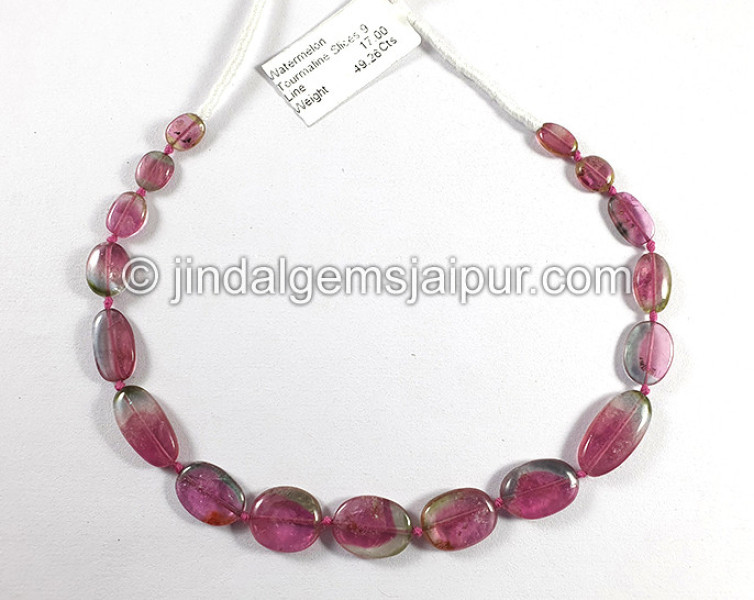 Watermelon Tourmaline Smooth Slices