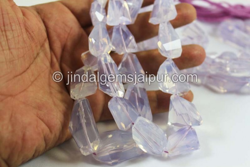 Scorolite Far Faceted Nugget Beads