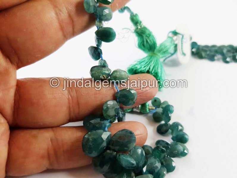 Blue Grandidierite Faceted Pear Beads