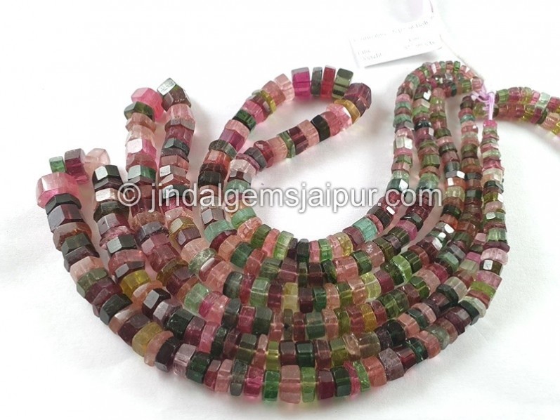 Tourmaline Step Cut Bolt Beads