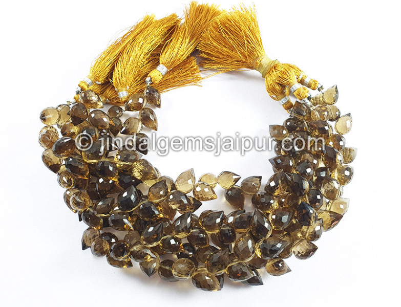 Coganac Quartz Tulip Drops Shape Beads