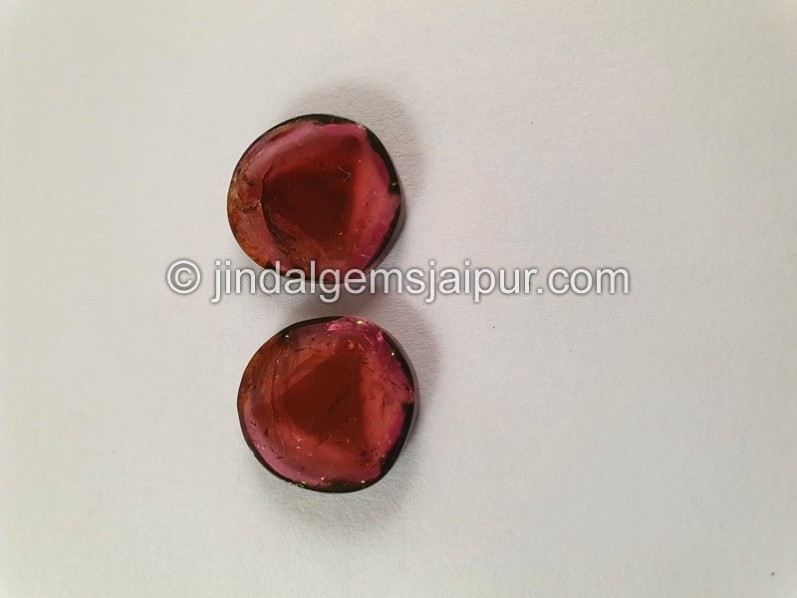 Watermelon Tourmaline Smooth Slices -- DETUR192
