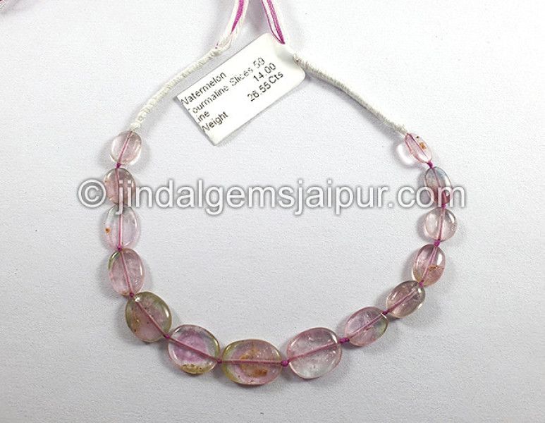 Watermelon Tourmaline Smooth Slices