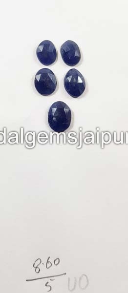Blue Sapphire Rose Cut Slices