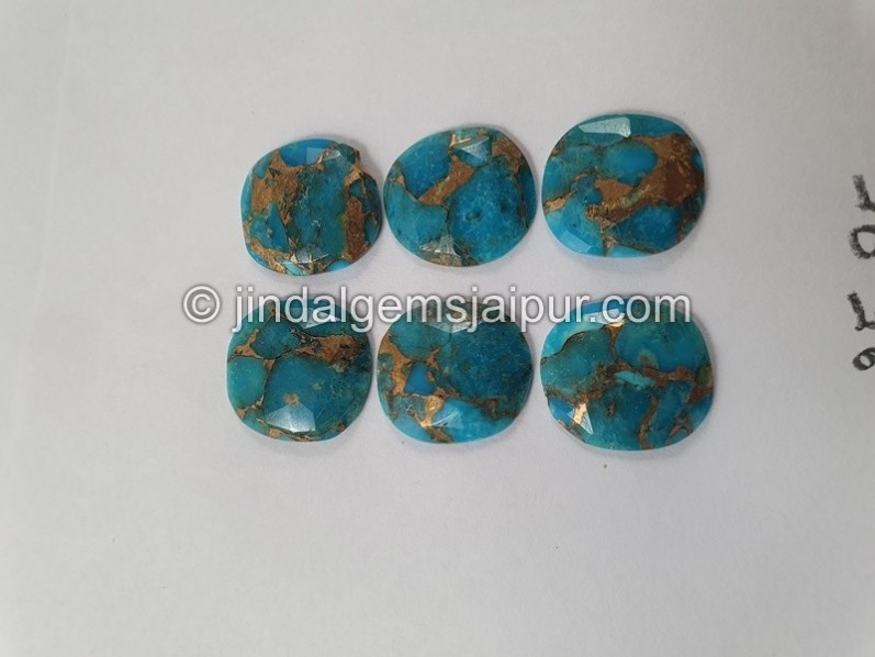 Copper Mohave Turquoise Rose Cut Slices