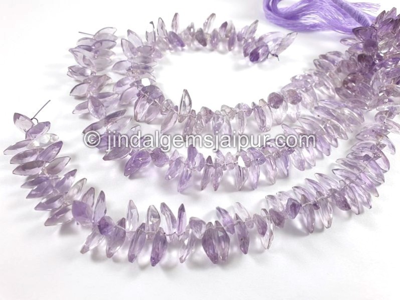 Amethyst Cut Marquisse Shape Beads
