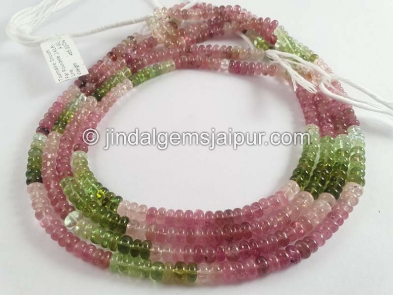 Tourmaline Smooth Roundelle Beads