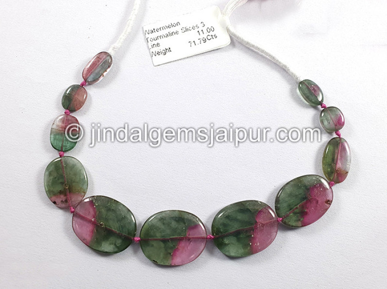 Watermelon Tourmaline Smooth Slices