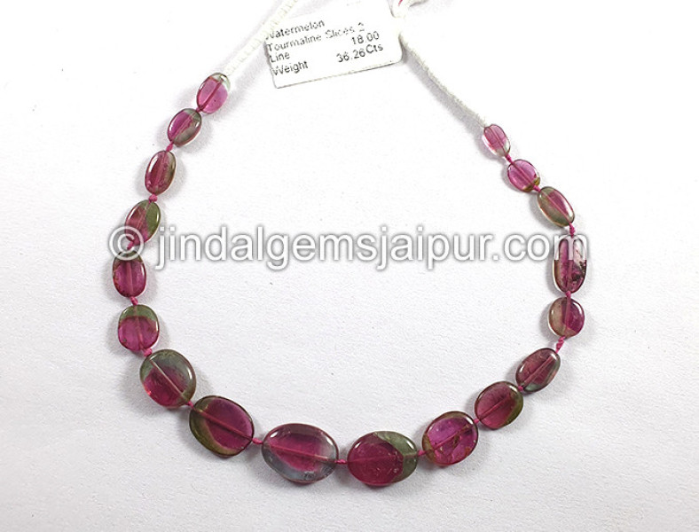 Watermelon Tourmaline Smooth Slices