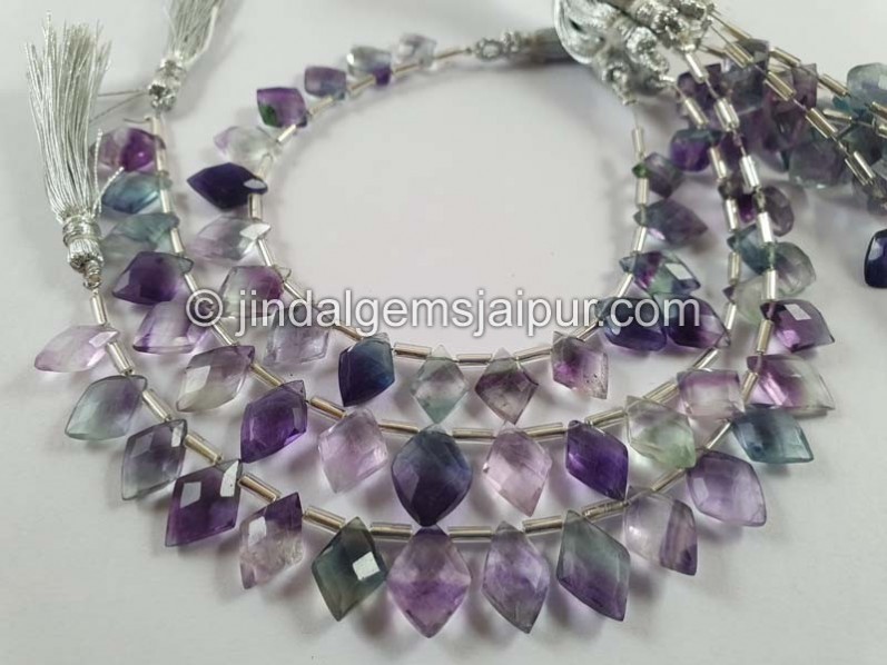 Fluorite Faceted Kite Beads