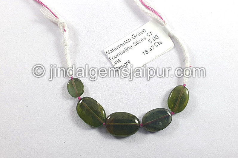 Watermelon Tourmaline Smooth Slices