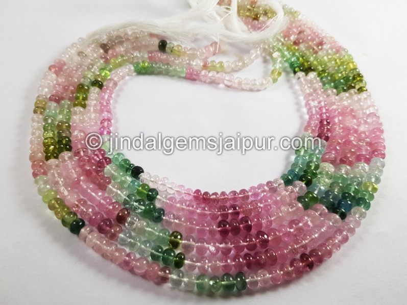 Afghan Tourmaline Smooth Roundelle Beads