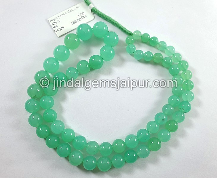 Chrysoprase Smooth Round Balls Shape Beads
