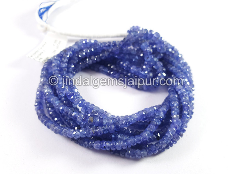 Tanzanite Faceted Roundelle Shape Beads