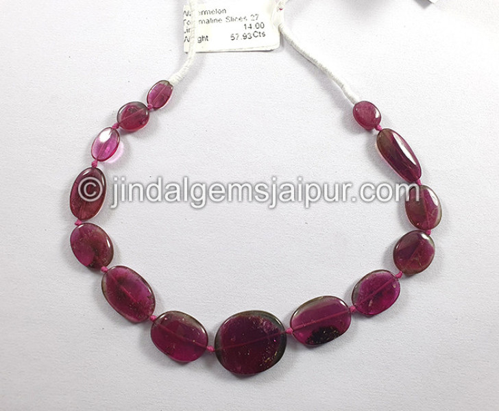 Watermelon Tourmaline Smooth Slices