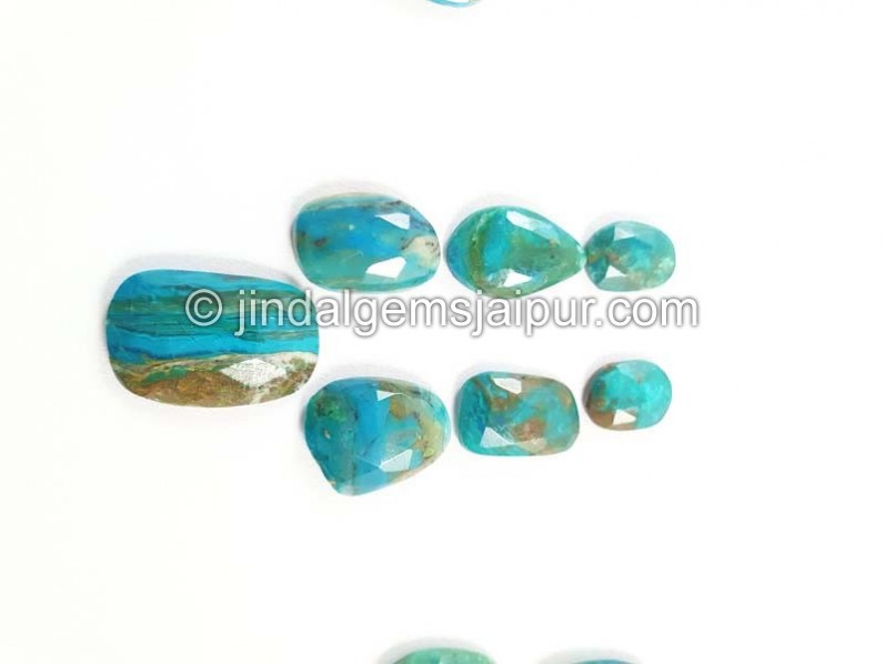 Blue Opalina Rose Cut Slices