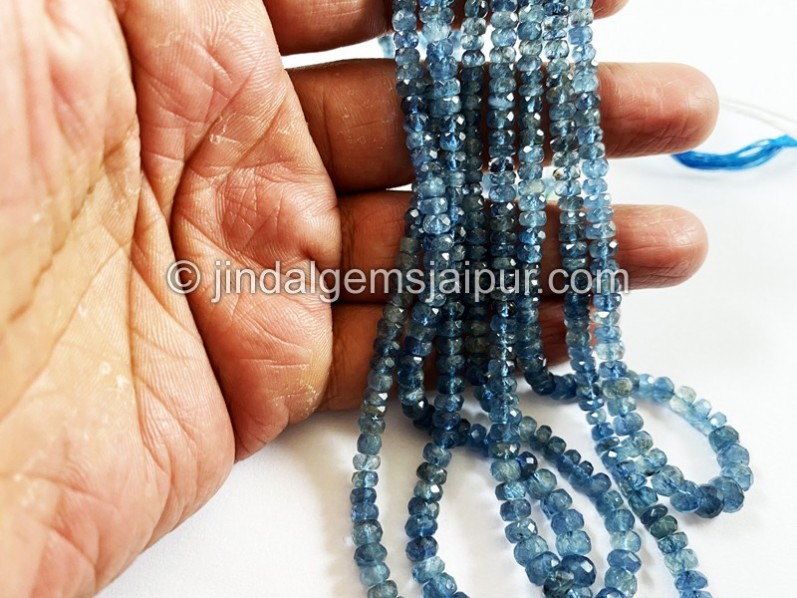 Santa Maria Aquamarine Faceted Roundelle Beads