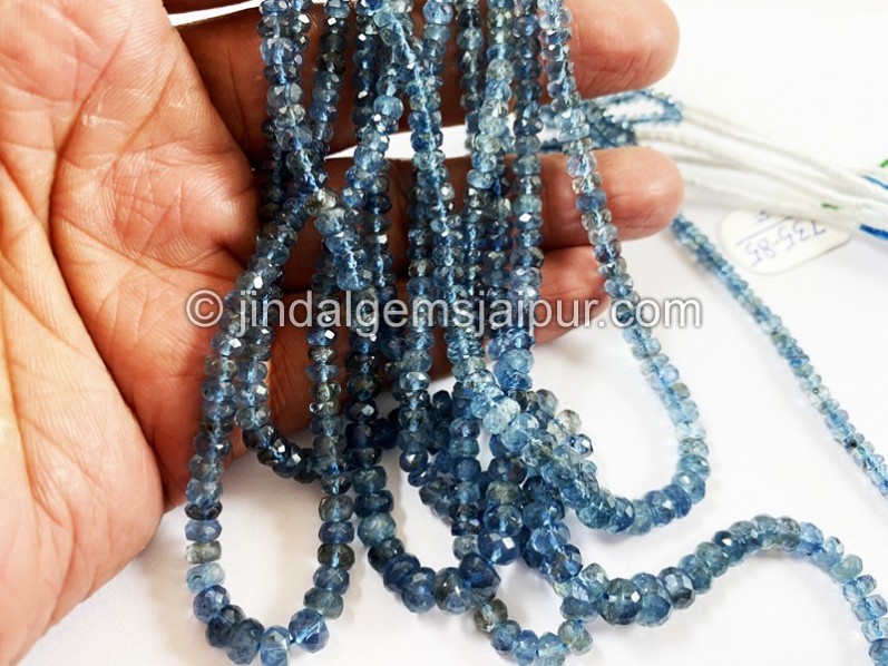 Santa Maria Aquamarine Faceted Roundelle Beads