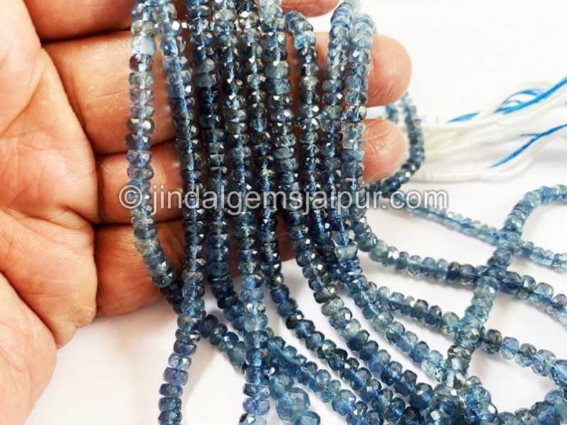 Santa Maria Aquamarine Faceted Roundelle Beads
