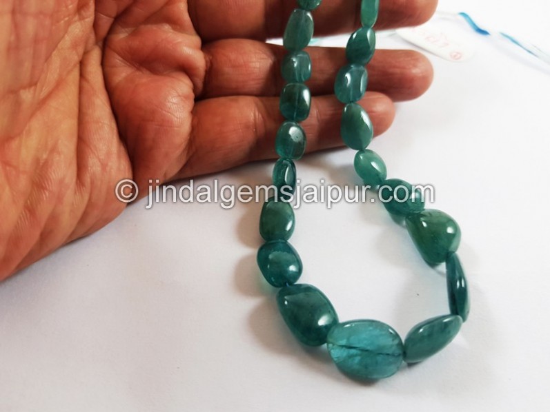 Indicolite Blue Grandidierite Smooth Nugget Beads