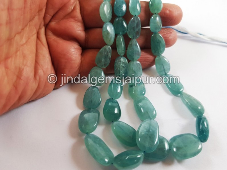 Paraiba Grandidierite Smooth Nugget Beads