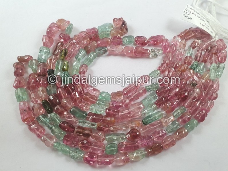 Tourmaline Smooth Irregular Nugget Beads